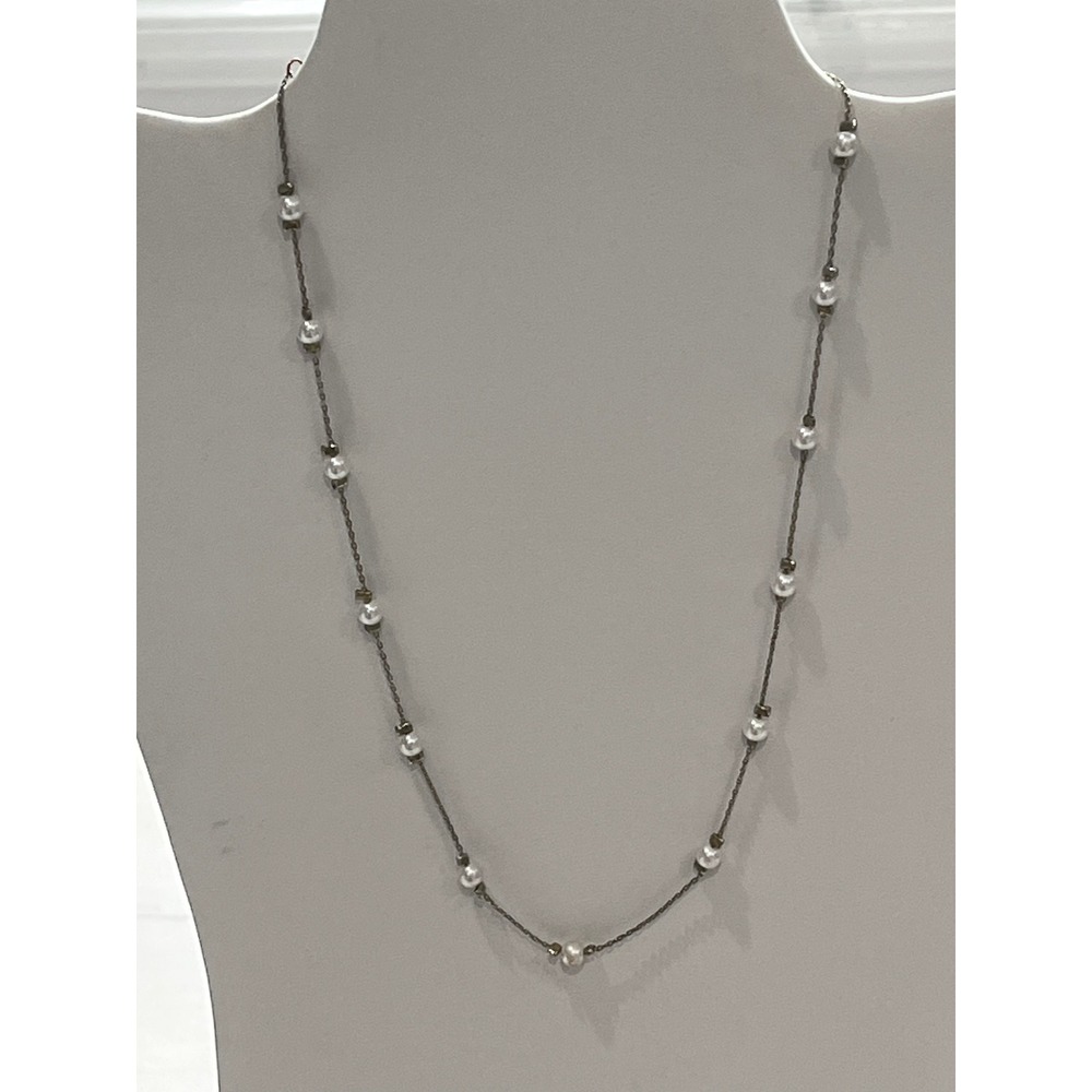 Faux Pearl Necklace Delicate Minimalist Jewelry‎
